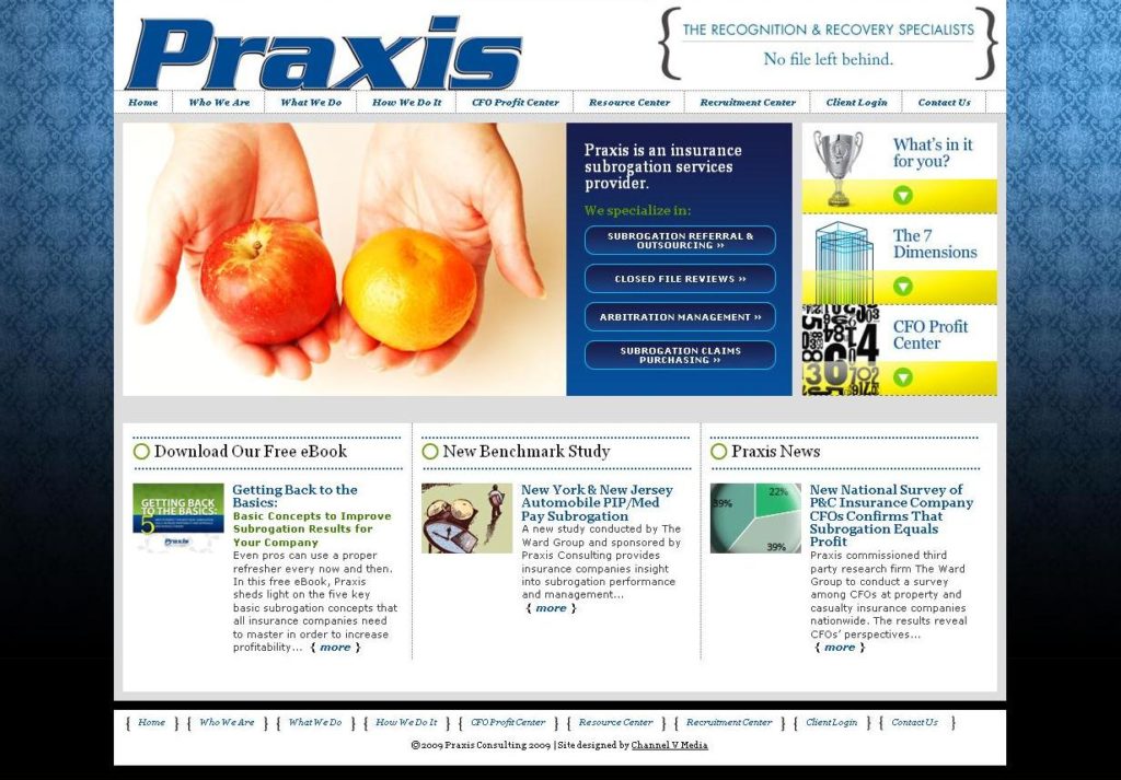 Praxis Homepage