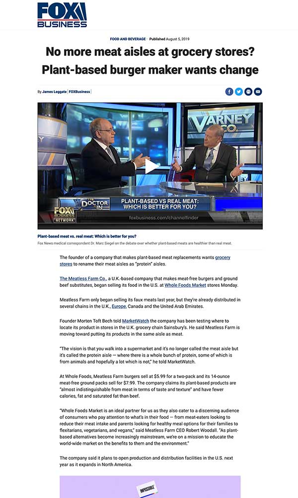 Fox Business Press Coverage