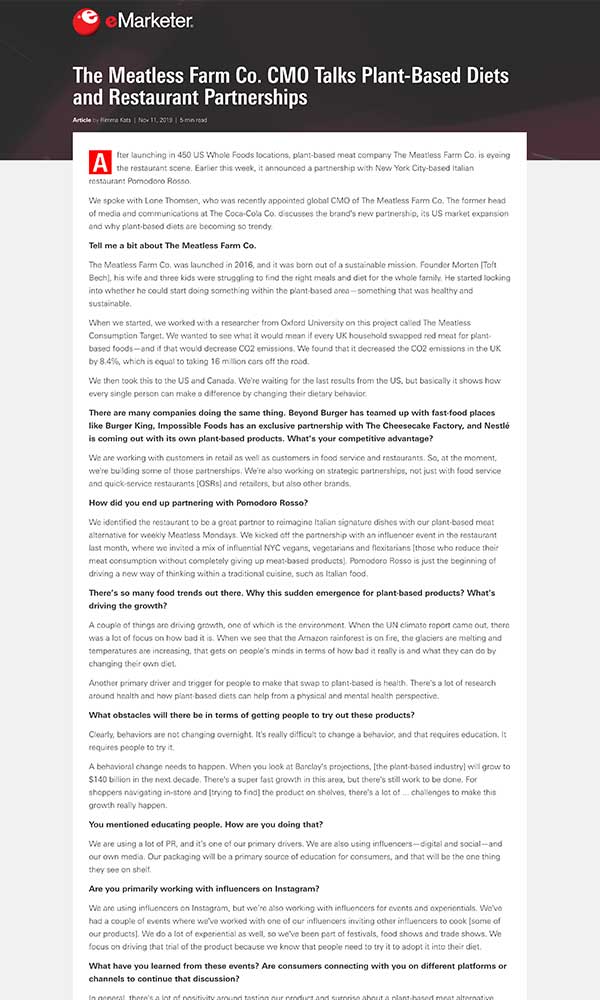 Press Coverage: eMarketer